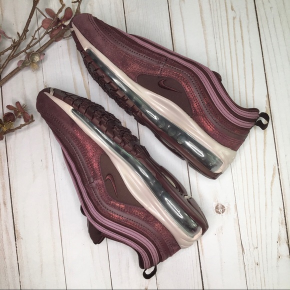 NEW Nike Air Max 97 Burgundy Sneakers 8.5 - Picture 4 of 6